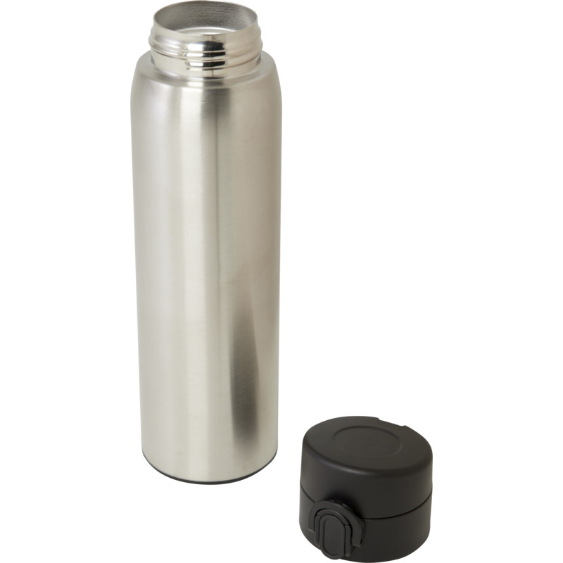 Sika 450 ml RCS certified recycled stainless steel insulated flask - Silver - Image 4