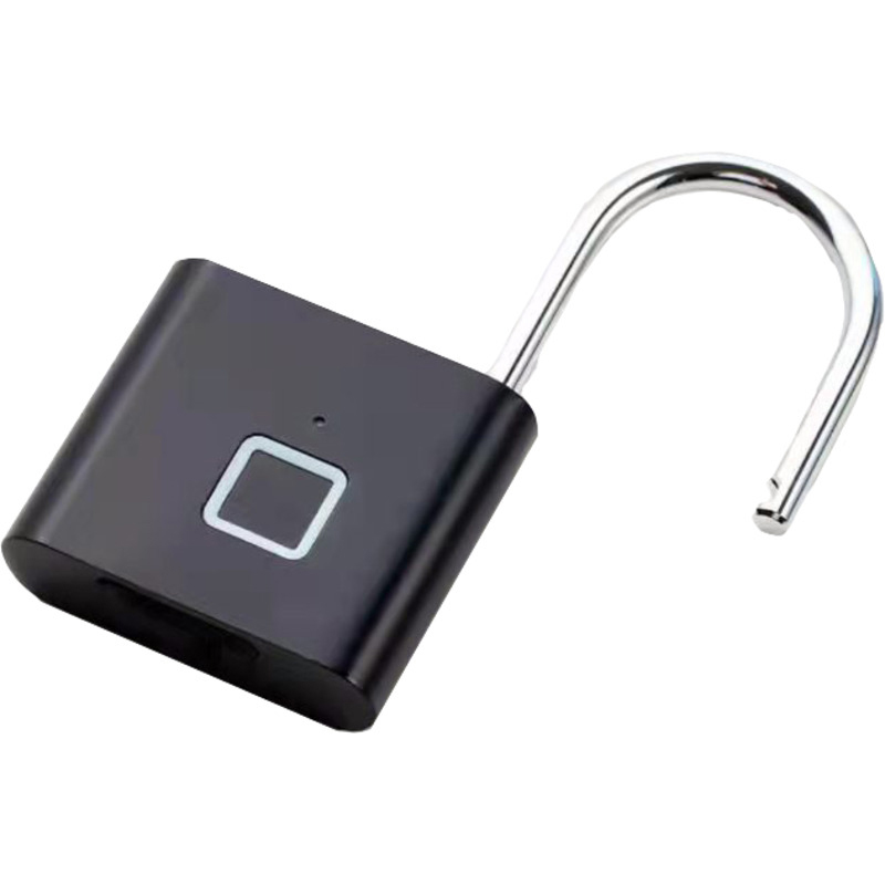 SCX.design T11 smart fingerprint padlock - Solid black - Image 5