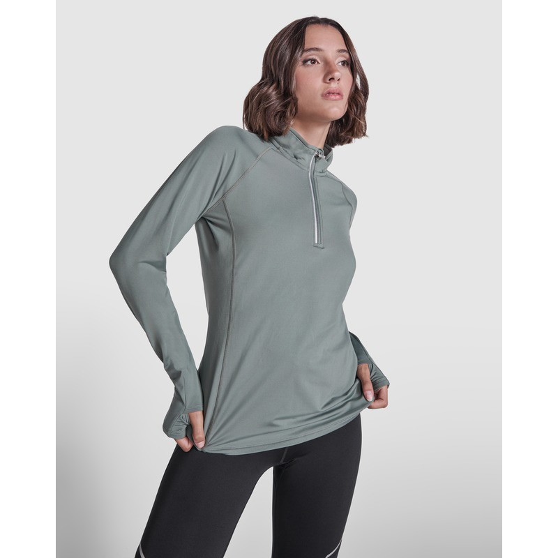 Estambul long sleeve women's half zip sweatshirt - Image 2