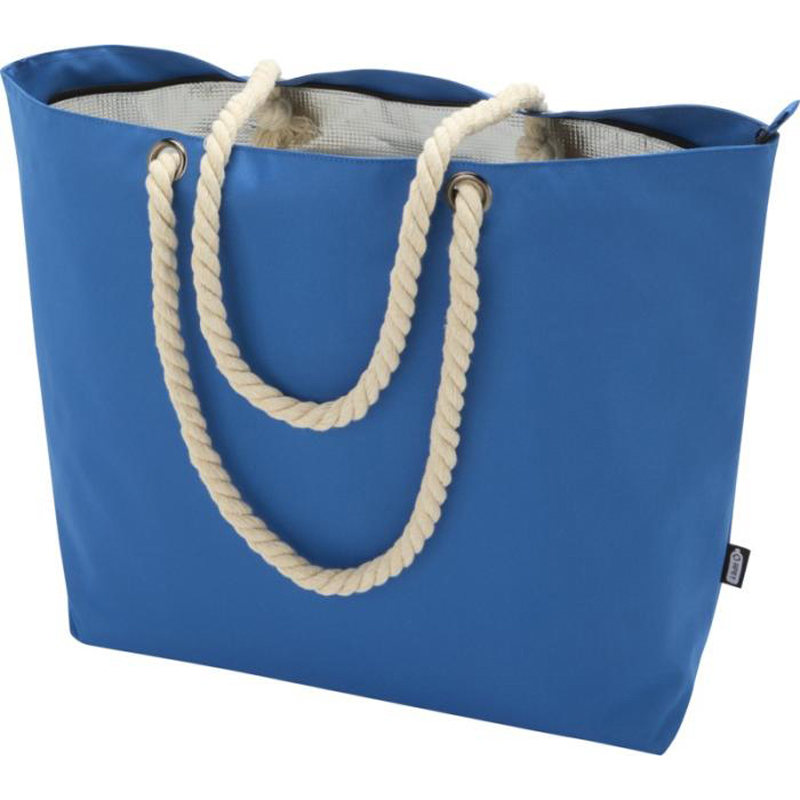 Panama GRS recycled beach cooler tote bag with cord handles 23L - Image 5