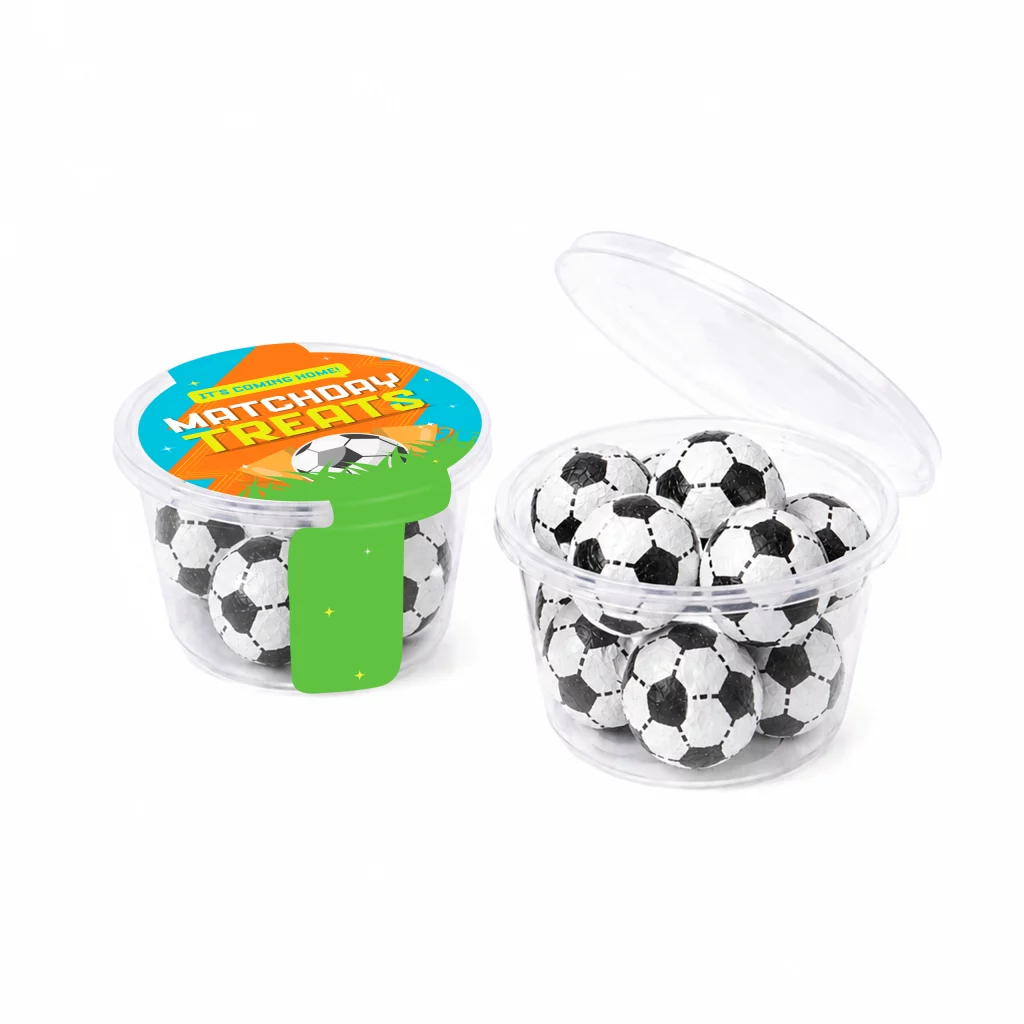 Eco Maxi Pot - Chocolate Footballs - Image 3